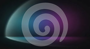 Soft abstract translucent shape with pastel light reflection