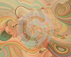 Soft Acoustic Melody: Abstract Pastel Harmony photo