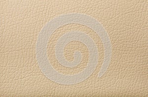 Soft beige leather texture with print as background