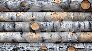 Soft birch wood pattern for subtle design elements. photo