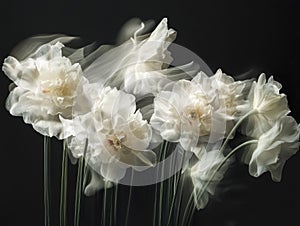 Soft Blooming Flowers in Motion