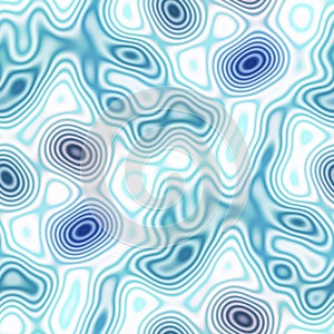 Soft blu water puddle seamless texture pattern. Fresh organic wet pool drop background. Swirl ombre blue degrade blur
