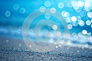 Blue bokeh background photo