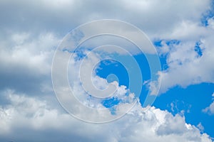 Soft blue sky cloud nature background