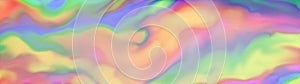 Soft blurred abstract background with marbled swirled texture design in smeared watercolor paint illustration, rainbow waves in co photo