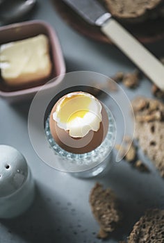 Soft boiled egg food photography recipe idea