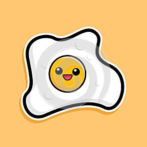 Soft boiled egg icon vector design