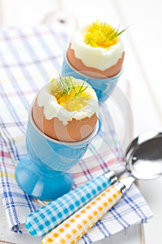 Soft boiled eggs