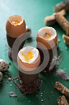 Soft Boiled Eggs for Easter Brunch