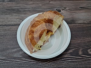 Soft bread made of flour and other ingredients in brown color