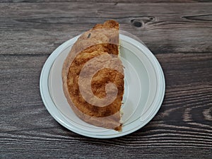 Soft bread made of flour and other ingredients in brown color