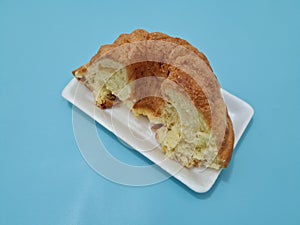 Soft bread made of flour and other ingredients in brown color