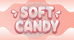 Soft Candy Cute editable text effect