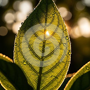 Of soft circular light patterns possibly indicating a natural