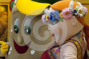 Soft cloth of promouter. Sandwich