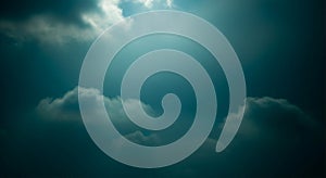 Soft cloudy sky background with gentle sunlight