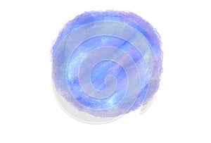 Soft-color vintage pastel abstract watercolor grunge circle logo background isolate with colored shades of purple and blue color