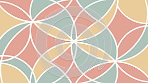 Soft colorful geometric interlocking pattern texture vector design Generative AI