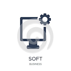 Soft commodities (softs) icon. Trendy flat vector Soft commodities (softs) icon on white background from business collection