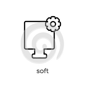 Soft commodities (softs) icon. Trendy modern flat linear vector