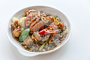 Soft crab pepper sauce