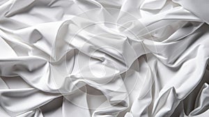 Soft Crumpled White Cloth Material In Miki Asai Style With 8k Uhd Resolution