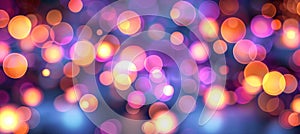 Soft delicate blur bokeh background in dusky violet, powder blue, and silver gray colors