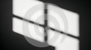 Soft diamond window shadow on a white wall