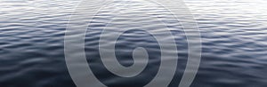 Soft dimpled surface texture on water, panorama format