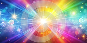 Soft rainbow light flares background or overlay