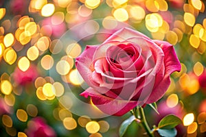 Rose bokeh background photo