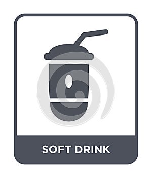 soft drink icon in trendy design style. soft drink icon isolated on white background. soft drink vector icon simple and modern