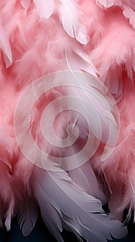 Soft feathers form a captivating backdrop, perfect for postcards and books photo