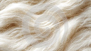 Creamy White Wool Texture