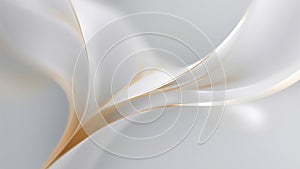 Soft Flowing Patterns on an Abstract White Background