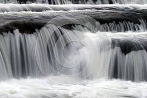 Soft flowing waterfall