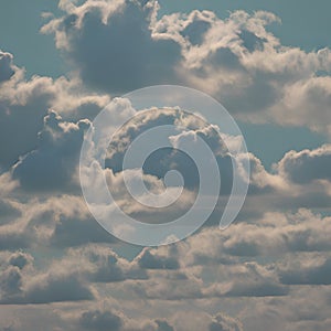 A soft and fluffy interpretation of a cloud, with textured and patterned shapes resembling a fluffy cloud2, Generative AI