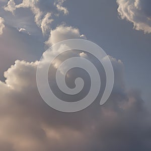 A soft and fluffy texture with fluffy clouds and cotton candy4, Generative AI