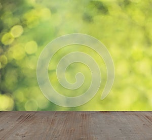 Soft Focus Summer Background with Abstract Green