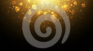 Soft Golden Bokeh Glow Abstract Background