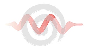 Soft Gradient Abstract Wavy Line Pattern, vector design Generative AI