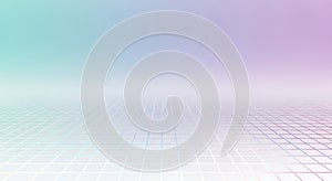 Soft gradient background with subtle texture and faint text overlay