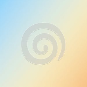 A soft gradient background transitioning from light blue in the upper left to pale orange