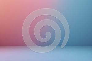 Soft Gradient Studio Background with Pink and Blue Hues