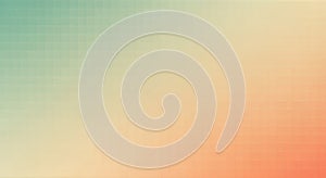 Soft Gradient Texture: Teal, Beige, and Peach Hues with Subtle Square Pattern
