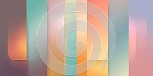 Abstract Gradient Background with Rounded Rectangle Elements