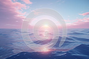 Soft gradients transitioning through calming ocean