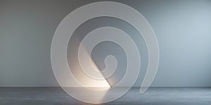 soft gray studio room background grey floor backdrop with spotlight.