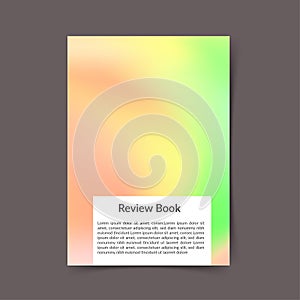 Soft green and pink bright color harmony modern book cover