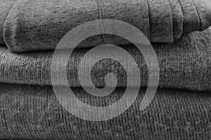 Soft grey cotton, elastane and polyester fabric texture background